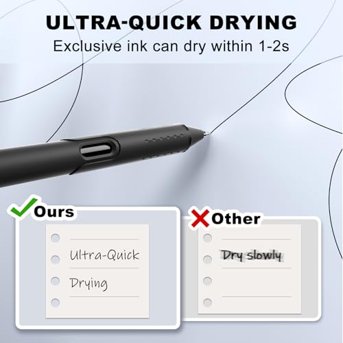12 Pack Gel Pens Black Ink 0.7mm Smooth Writing Retractable Pen | Medium Point, Long-lasting, Quick-Drying, Silicone Touch Soft Grip, Journaling, Taking Note for School Office Supplie - color: 0.7MM-Black Ink-12 PCS
