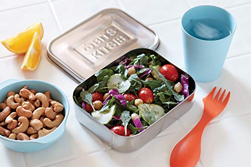 Bits Kits Stainless Steel Bento Box Lunch and Snack Container for Kids and Adults, 1 Compartment, 3 Cup Capacity, Color-Silver | For Kids & Adults | Easily Fits In Lunchboxes | Durable Stainless Steel | Dishwasher Safe | 3 Cup Capacity | On The Go - style