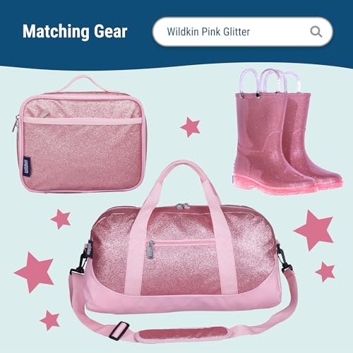 Wildkin 16-inch Kids Backpack – Durable, Padded & Spacious School Bag for Boys & Girls - Pink Glitter - color: Pink Glitter