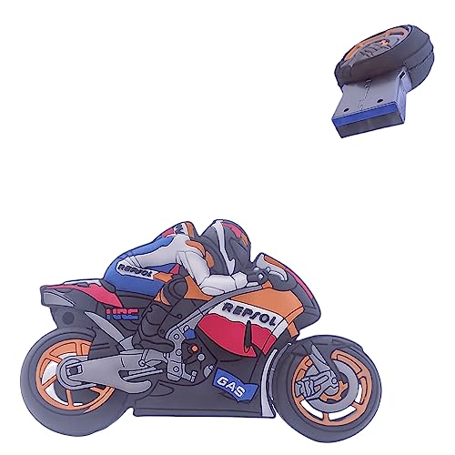 128GB USB 3.0 플래시 드라이브 강력하고 참신한 만화 오토바이 고속 전송 속도 펜드라이브 메모리 스틱 컬러풀 - color: 카툰 모토
