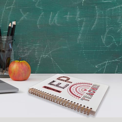 VNWEK Pink Rainbow Teacher Appreciation Spiral Notebook Journal 5.5x8.3 Inch, IEP Special Education Teacher Gifts Journal for Women, SPED Educators Cute Lined Hardcover Spiral Notebook - color: lz-notebook-7