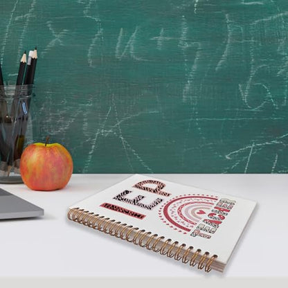 VNWEK Pink Rainbow Teacher Appreciation Spiral Notebook Journal 5.5x8.3 Inch, IEP Special Education Teacher Gifts Journal for Women, SPED Educators Cute Lined Hardcover Spiral Notebook - color: lz-notebook-7