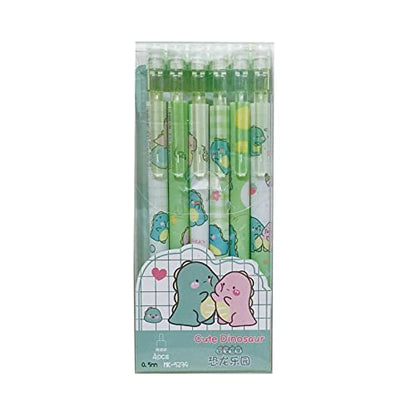 MOZXIRZ 6 Pcs Cute Mechanical Pencils with Eraser 0.5mm Cartoon Dinosaur Mechanical Pencil School Pencil for Boy Girl Women (6pcs Dinosaur/No Refill) - color: 6pcs Dinosaur /No Refill