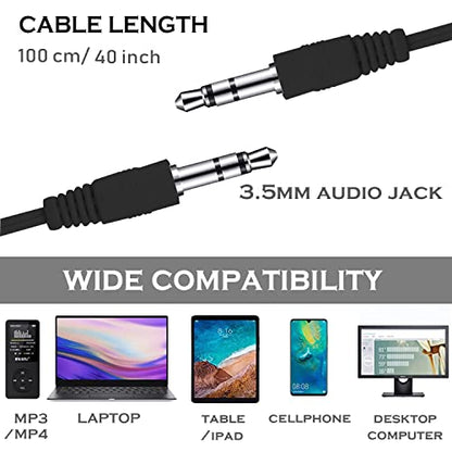 CN-Outlet Wholesale Bulk Individually Bagged Earbuds Headphones 100 Pack for iPhone, Android, MP3 Player(Black)