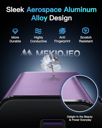12 Ports Aluminum Alloy 380W Charging Station Fast USB C Charger Block | 65W Laptop GaN Charger for MacBook Pro/Air/iPad Pro/iPhone (Purple) - color: Purple