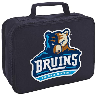 Campus Lab Bob Jones University Insulated Soft Sided Lunch Box - Reusable Lunch Bag For School Office Work, BPA Free, Navy - color: Bob Jones University