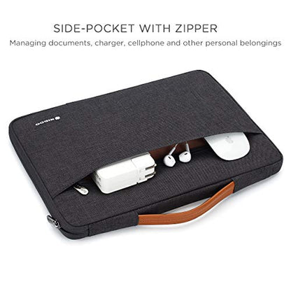NIDOO 10 12.5 13 14 15.6 inch Laptop Sleeve Case - color: Dark Grey, size: 10 inch