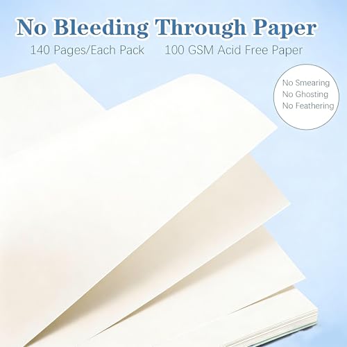 Blank Notebook, 4 Pack Spiral Sketch Book, 8" x 10" Large Blank Journal, No Bleed Thick Paper Sketchbook for Drawing, Unlined Notebook Journal for Women Men School, B5 Spiral Notebook Blank Paper - size: 8" x 10", style: Plain