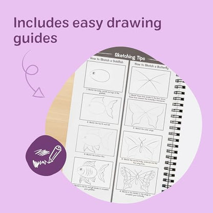 Melissa & Doug Drawing Paper, Sketch Pad, 2-Pack Bundle for Coloring, Writing or Painting (9 x 12 inches) - 50 Sheets Each, Kids Drawing Pad & Art Supplies for Kids Ages 3+ - FSC Certified