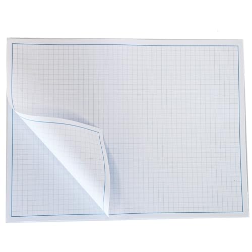 Reskid Blueprint and Graph Paper Pad - 50 Sheets Per Pad - 70lb Text - For Drawing, Designing, and More - Perfect Tool for Young Artists, Budding Designers, and Classroom Use (5, 12x18) - size: 12x18