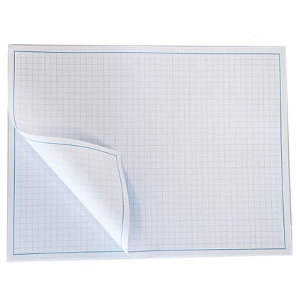 Reskid Blueprint and Graph Paper Pad - 50 Sheets Per Pad - 70lb Text - For Drawing, Designing, and More - Perfect Tool for Young Artists, Budding Designers, and Classroom Use (5, 12x18) - size: 12x18
