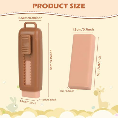 24 Pcs Cute Retractable Eraser for Pencils Cute School Supplies Kawaii Erasers for Kids Fun Cartoon Erasers Back to School Supplies Kid Party Favors Gift (Style 2) - color: Style 2
