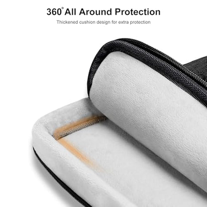 MOSISO 9-11 inch Tablet Sleeve Case for iPad A16 2025, iPad Air 11 inch M3 M2, iPad Pro 11 M4, iPad 10/9/8/7th, Galaxy Tab A9+/S9/S8/Plus 11, Side Open Carrying Bag with 4 Zipper Pockets, Black - color: Black, size: 11 inch