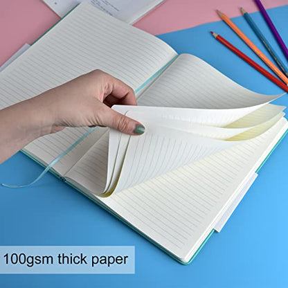 3 Pack B5 Journal Notebooks Classic Ruled Notebooks Hardcover Lined Journals for Office Home School Business Writing Note Taking, 10.2 x 7.5 inch, 100GSM Thick Paper, 160 Pages (Black/Brown/Green) - color: Black/Brown/Green