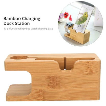 Charging Dock Station for Phone and Watch – Portable Desktop Holder with Cable Management for Desk, Car, and Home Use