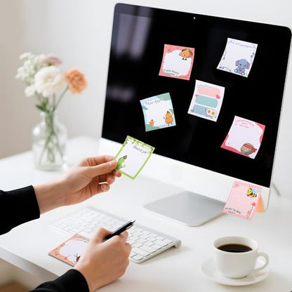 48 Pads Funny Sticky Notes for Work 3x3 Inches Positive Emotional Support Gift Funny Lined Memo Note Pads for Office Coworker Gifts Employee Appreciation Supplies. (Funny)