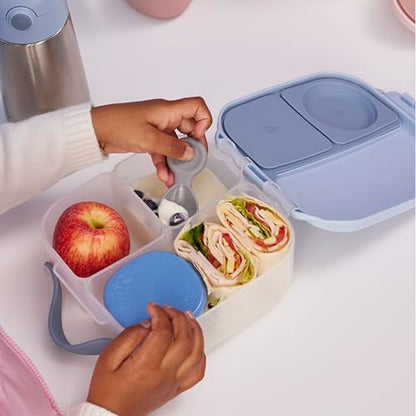 b.box Mini Lunch Box Kids | 4.25 Cup Leak Proof Bento Box for Kids Ages 3+ | 3 Compartment Snack Containers, School Lunch Container, Dishwasher Safe, BPA-Free, PFAS-Free - Chill Out - color: Chill Out, size: 1-pack