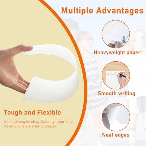 Guakicae 60 Sheets White Cardstock 4 x 6 Craft Paper, 300gsm/110lb Heavyweight Flat Paper Card Stock for Cards Making, Wedding Invitations, Greeting Cards, Birthday, Art Drawing - color: White, size: 4x6-60pcs