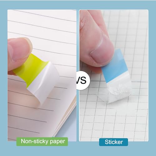 Golcellia 6 Pcs Sticky Tabs - 600 Sheets 5 - Color Notebook Index Tabs - Sticky Flags, Page Tabs - Durable Divider & Binder Tabs for Books & Bibles - color: Classic-02