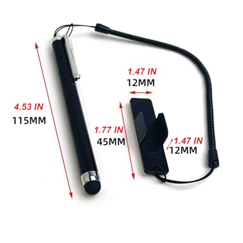 Stylus Pen for Touch Screen with Pen Holder, Bike Motorcycle Stylus Pen with Anti-Drop Spring Strap, High Precision and Sensitivity, Glove-Friendly for iPad iPhone Android Tablets Smartphone (1PCS-1)