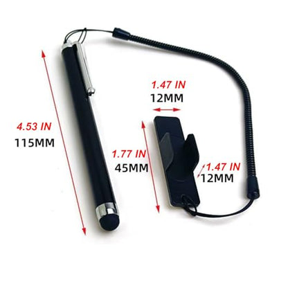 Stylus Pen for Touch Screen with Pen Holder, Bike Motorcycle Stylus Pen with Anti-Drop Spring Strap, High Precision and Sensitivity, Glove-Friendly for iPad iPhone Android Tablets Smartphone (1PCS-1)