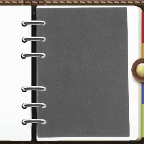 Housoutil 6-Ring A6 Blank Refill Paper for Journals and Planners 300 Sheets Unlined Loose Leaf Filler Paper for Aesthetic Binders and Note-taking