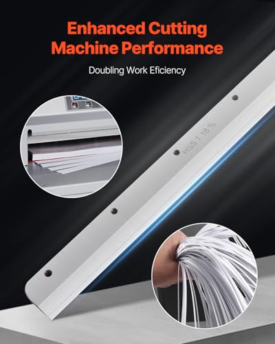 VEVOR Paper Cutter Blade, Heavy Duty Steel Blade Replacement Suitable for Professional Cutter E330D/E330S, Paper Trimmer Machine Spare Blade,585 x 44 x 6 mm - style: Paper Cutter Blade
