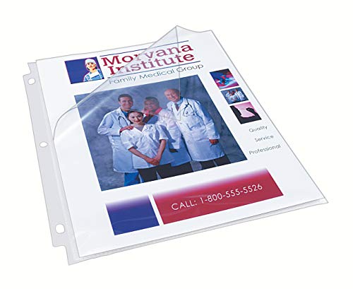 Avery Clear Quick Load Sheet Protectors, Non-Glare, Top & Side Load, 50 Document Protectors (73803) - size: One Size