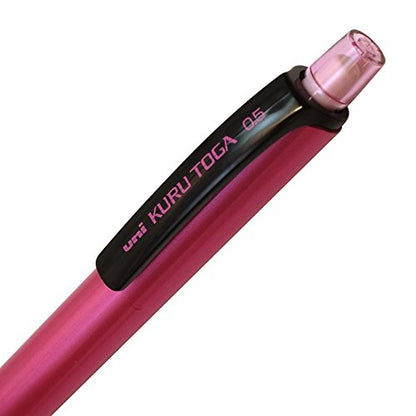 Uni Mechanical Pencil Kurutoga Pipe Slide Model 0.5mm, Pink Body (M54521P.13) - color: Pink, size: 1 Count (Pack of 1)