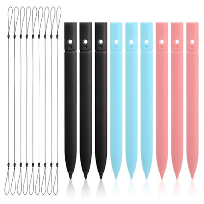 Ymapinc 6 Pack Stylus Drawing Pen Replacement for Doodle Board, 4.45 inch Long Drawing Stylus for LCD Writing, Colorful Pad Writing Pens with 6 Hanging Rope Lanyards