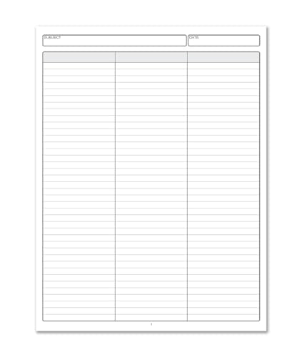 BookFactory 3 Column Book, Hardbound Columnar Notebook, 100 Pages - size: 3 Column, style: Laminate Hardbound