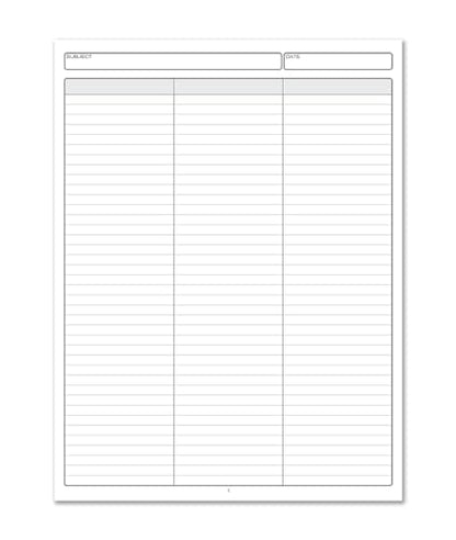 BookFactory 3 Column Book, Hardbound Columnar Notebook, 100 Pages - size: 3 Column, style: Laminate Hardbound