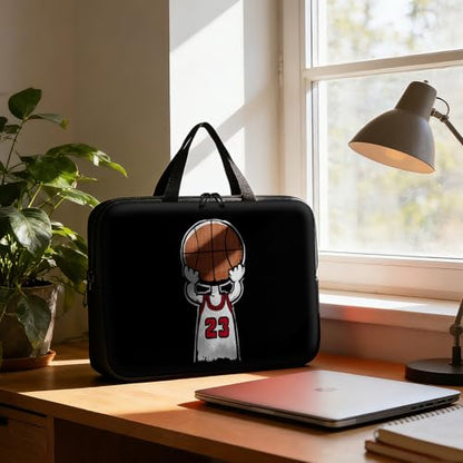 Laptop Bag 17 Inch,Resistant Shockproof Laptop Sleeve Case Protective Cover Carrying Case with Handle Compatible for HP Dell Lenovo Acer Asus Notebook Computer,Basketball Player - color: Basketball player, size: 17-17.3 in