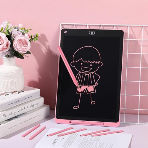Flutesan 24 Pieces Replacement Stylus Pens LCD Board Pens for LCD Writing Tablet Drawing Pad Memo Message Boards Kids Adults (Pink) - color: Pink