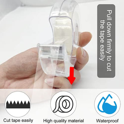 OWLKELA 8 Pack Clear Tapes and Refillable Dispensers, 0.7" x 28 yds per roll, Transparent Tape Refills, Office Tape with Dispenser for Home, School, 1 inch White core - size: 8 Pcs