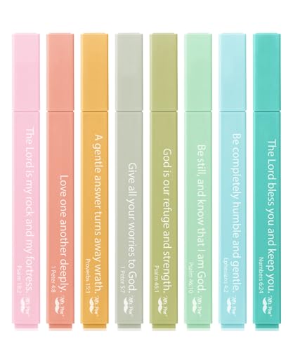 Mr. Pen- Bible Highlighters with Color-Coding System, 8 Pack | Soft Chisel Tip, Aesthetic Highlighters Assorted Colors - color: Ocean, size: 8 Pack
