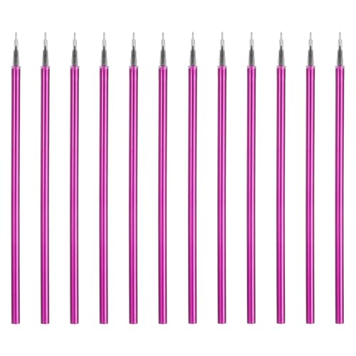 PATIKIL 12Pack 0.5mm Gel Pen Refills for Coloring, Medium Point Gel Ink Pens Refills for Coloring Book Drawing Art Supplies Scrapbook Journaling, Purple - color: Purple
