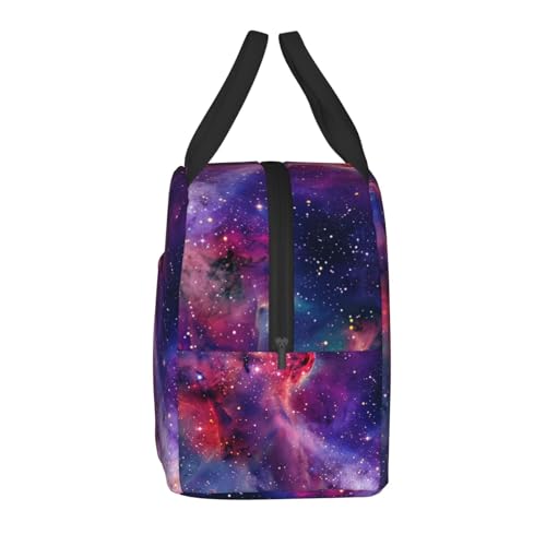 Galaxies Lunch Box - Insulated Lunch Bags for Women/Men Reusable Lunch Tote Bags, Perfect for Office/Camping/Hiking/Picnic/Beach/Travel - color: Galaxies
