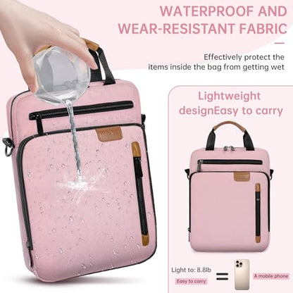 9-11 Inch Tablet Sleeve Bag, Padded Protective Travel Carrying Case for iPad A16 2025, iPad Air M4 11-inch 2026 M3 M2, iPad Pro M5/M4 11 inch, iPad 10/9/8/7th, Galaxy Tab A9+/S9/S8 11" - color: Pink, size: 9-11 Inch