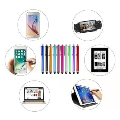10 Pack Stylus Pens for Touch Screens - Universal Capacitive Stylus for Tablets, Smartphones & iPads, Precision Tip for Drawing & Typing