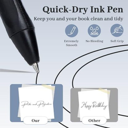 50 Pack Ballpoint Pens Bulk,1.0 mm Medium Point with Black Ink | Retractable, No Smear, No Bleed, Quick Dry Smooth Writing Click Pens for Studying, Journaling, Office and Everyday Use - color: Black-50pieces