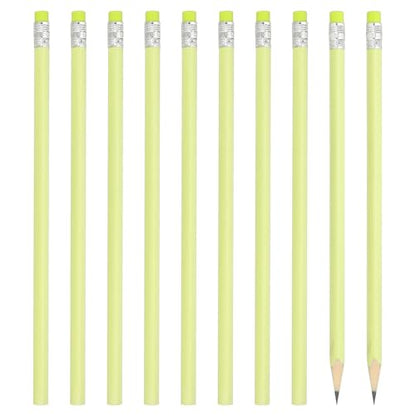 PATIKIL Round Pencils, 48 Pack HB Graphite Pencils with Eraser Wood Pencils Cute Pencil for Classroom Teacher Office Supplies, Yellow - color: Yellow