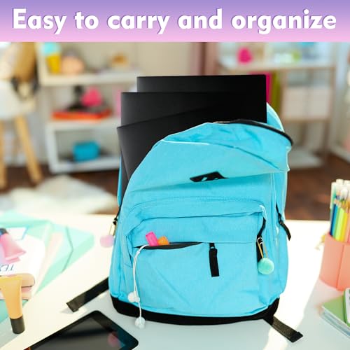 pmybupo 25 Pack Black 2 Pocket Folders,Heavy Duty Plastic Folders for Letter Size Paper,Heavy Duty Poly,Long Lasting,Includes Labels. - color: Black
