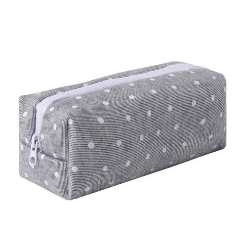 Large Capacity Canvas Pencil Case for Students Cute Aesthetic Pen Pouch Stationery Organizer Bag for School Portable Makeup Bag for Daily Use Kawaii Pencil Box for Girls Teens Kids (Canvas-H) - color: Canvas-H
