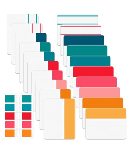 Mr. Pen- Sticky Index Tabs, 500 Pcs, 21 Sets, Colorful | Writable Colored Pages Markers Labels for Reading Notes, Books, Binders, Notebook, Folders and Classify Files - color: Tropical