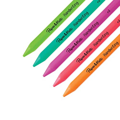 Paper Mate Handwriting Triangular Mechanical Pencil Set with Lead & Eraser Refills, 1.3mm, School Supplies, Office Supplies, Sketching Pencils, Drafting Pencil, Fun Barrel Colors, 8 Count (Pack of 2) - size: 10 count