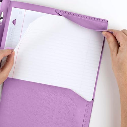 Five Star Folder, 2-Pocket, Prong Fasteners | Amethyst Purple | Pack of 2 | Stay-Put Design - color: Purple, size: 1 Count (Pack of 2)