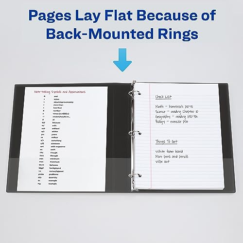 Avery Durable View 3 Ring Binders, 3" EZD Rings, 6 White Binders (09701) - size: 3", style: 6 Pack