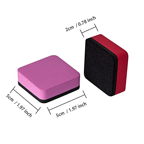Dry Erase Erasers, 40 Pack Magnetic Whiteboard Dry Erasers | Chalkboard Cleaner Wiper for Kids and Classroom Teacher Supplies Home and Office, 8 Color - color: 40 Pack-8 Color