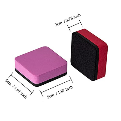 Dry Erase Erasers, 40 Pack Magnetic Whiteboard Dry Erasers | Chalkboard Cleaner Wiper for Kids and Classroom Teacher Supplies Home and Office, 8 Color - color: 40 Pack-8 Color